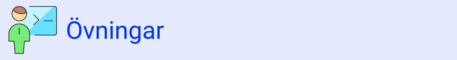 Övningar