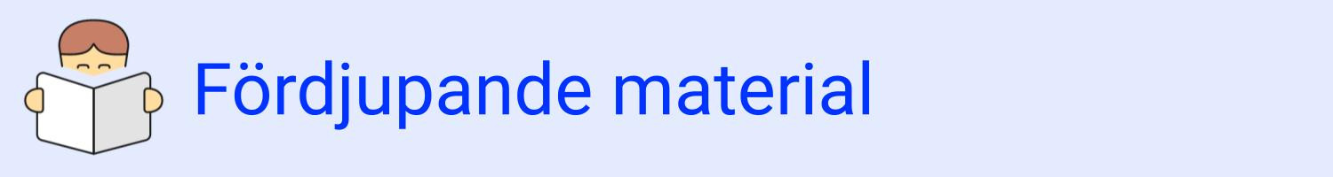 Fördjupning